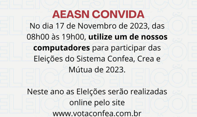 Eleições Sistema Confea - CREA - Mutua