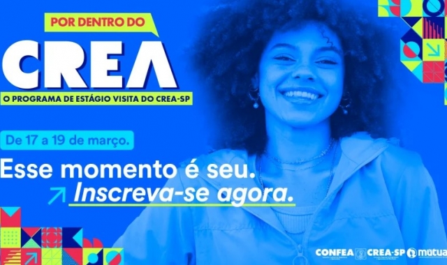 Já estão abertas as inscrições para o Estágio Visita do Crea-SP