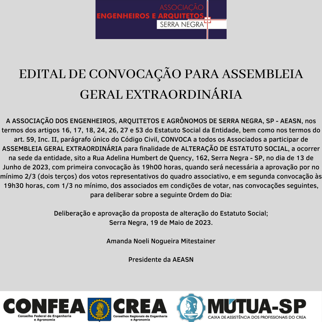 Assembleia Geral Extraordinária