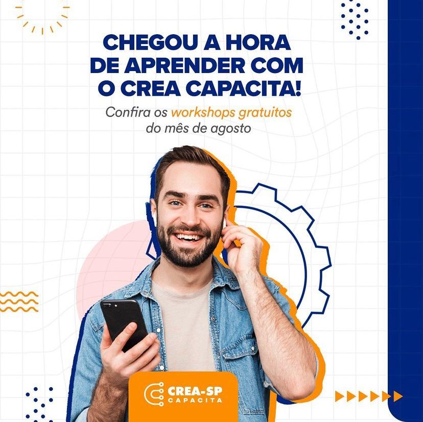 Agenda do Crea-SP Capacita de Agosto