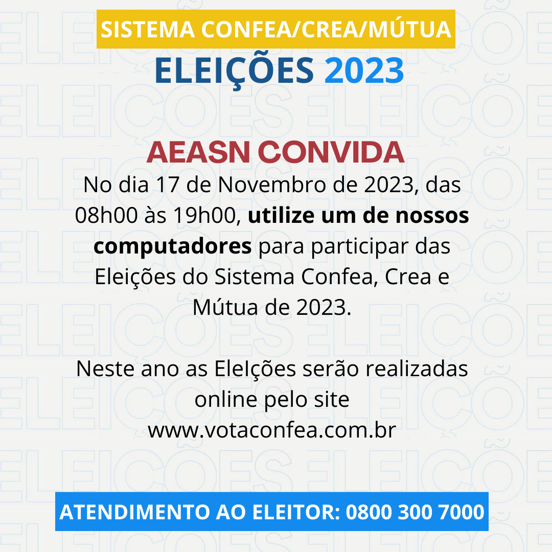 Eleições Sistema Confea - CREA - Mutua